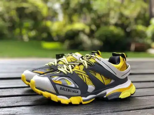 Balenciaga 3.0 Blanco Naranja Balenciaga Track Zapatos De Papá Transpirables De Moda