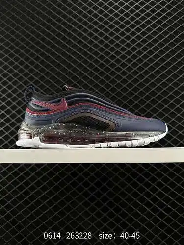 4 calzado deportivo informal Nike Air Max 97 con gancho pequeño, retro, de longitud completa, con co