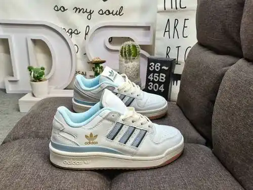 304DAdidas Forum 84 Zapatillas deportivas informales de moda, versátiles, de caña baja y caña baja. 