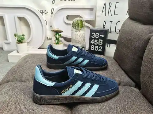 862DAdidas Handball Spezial zapatillas casuales retro clásicas #Todo el zapato está hecho de gamuza.