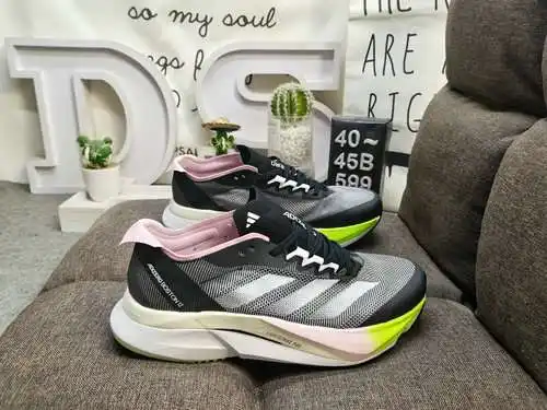 599D Adidas ADIZERO BOSTON 12 Zapatos papá cómodos y modernos, antideslizantes, resistentes al desga