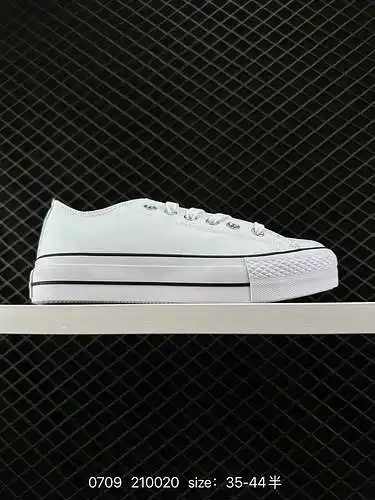 Zapatos bajos Converse All Star para hombres y mujeres con suelas gruesas y altura aumentada One Sta