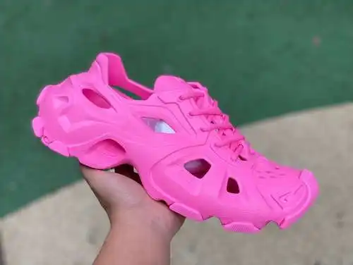 Balenciaga sandalias de tiras rosa Balenciaga Balenciaga sandalias de goma Baotou suela gruesa moda 