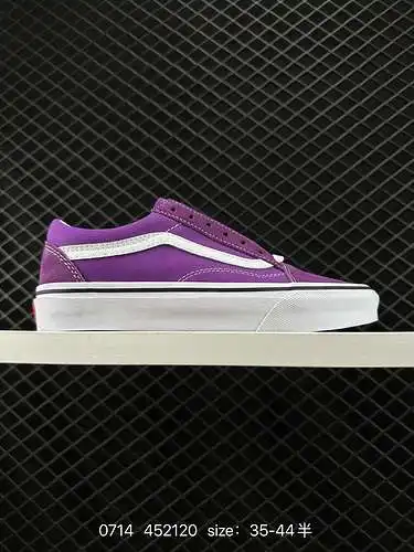 Zapatillas bajas Vans Old Skool antideslizantes y amortiguadoras para hombre y mujer, color morado y