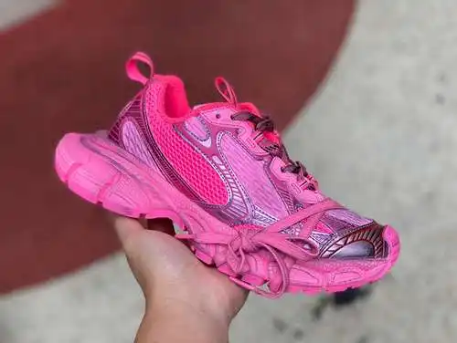 Balenciaga 3XL rosa Balenciaga/Balenciaga 23 nuevos zapatos de papá retro con cordones estilo XXXL 3