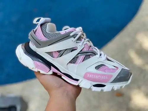 Balenciaga 3.0 blanco gris polvo Balenciaga Triple S zapatos papá Balenciaga