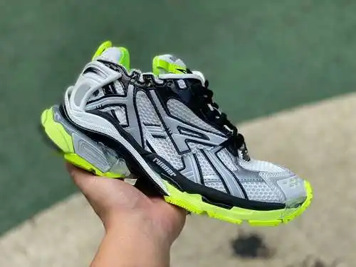 Balenciaga 7.0 gris negro verde M puro original ⚡️ Balenciaga Runner Grafhti zapatos deportivos casu