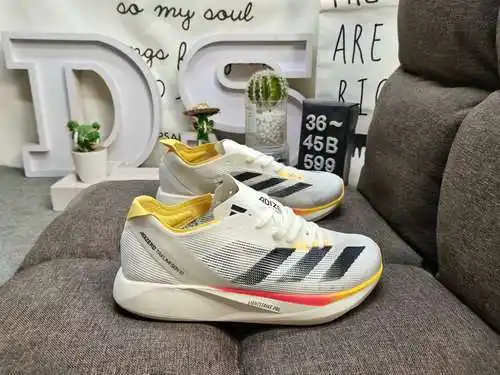 599D Adidas ADIZERO BOSTON 12 Zapatos papá cómodos y modernos, antideslizantes, resistentes al desga