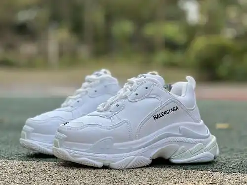 Balenciaga blanco puro Zapatos papá Balenciaga Triple S Zapatos sucios Balenciaga