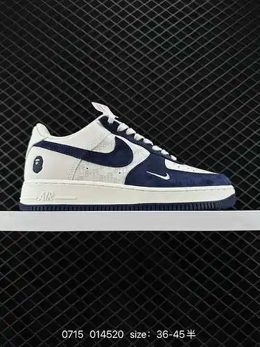 Nike Air Force Low Air Force 1 zapatillas deportivas informales, versátiles y de caña baja. La combi
