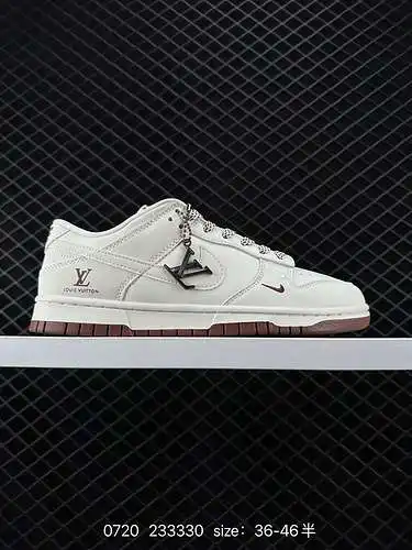 Nike SB Dunk Low x Louis Vuitton dunk series zapatos de skate deportivos informales de caña baja Núm