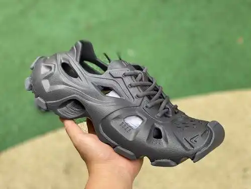 Sandalias de tiras Balenciaga gris antracita Balenciaga Sandalias de goma Balenciaga Baotou suela gr