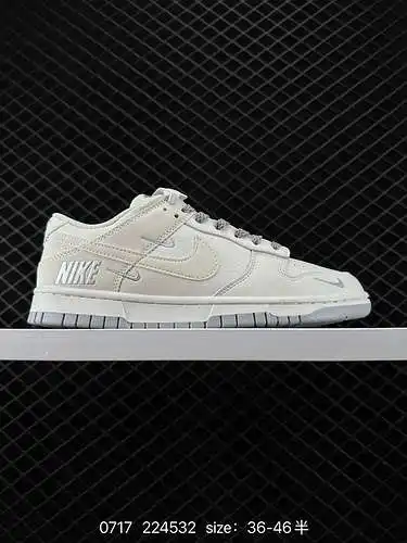 6 Nk SB Dunk Low de marca compartida con tres ganchos, zapatos deportivos informales de caña baja de