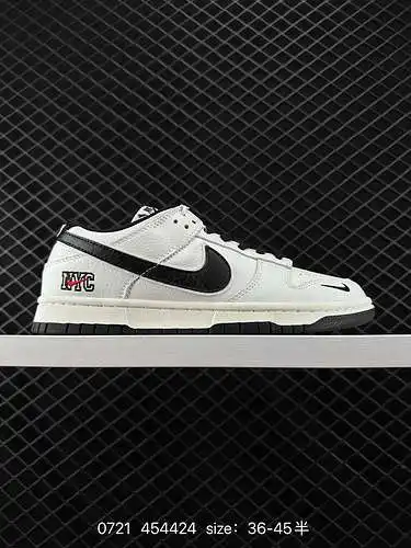 2 Nike SB Dunk Low NYC de marca compartida, color beige, zapatos deportivos informales de caña baja 
