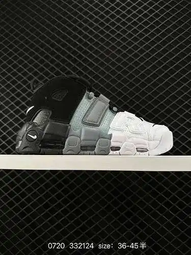 2 Nike NikeWMNS Air More Uptempo GS "Barely Green" Pippen serie de primera generación zapa