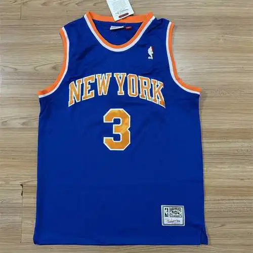 Knicks No. 3 John Starks Retro Azul