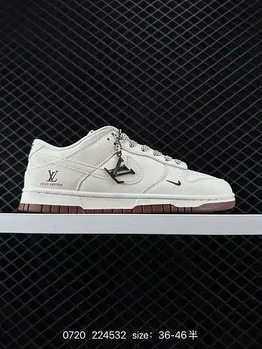 6 Nike SB Dunk Low x Louis Vuitton dunk series zapatos de skate deportivos informales de caña baja N
