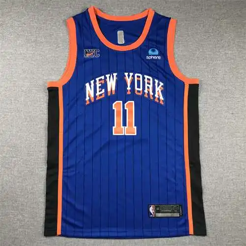 24.a temporada Knicks No. 11 Jalen Brunson City Edition Azul