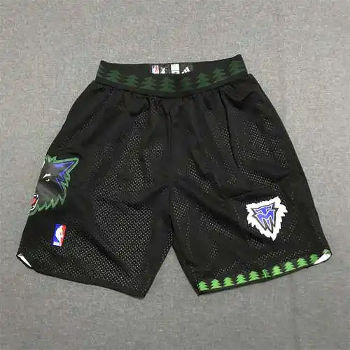 Pantalón corto Timberwolves negro