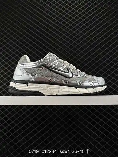 7 Nike P-6 Premium serie "Metallic Silver" zapatillas bajas estilo papá retro, deportivas 