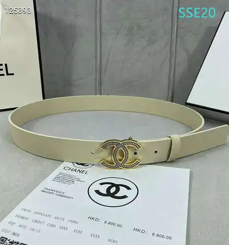 Cinturón CHANE al por mayor Cinturón Chanel para hombres y mujeres al por mayor Material de cuero ge