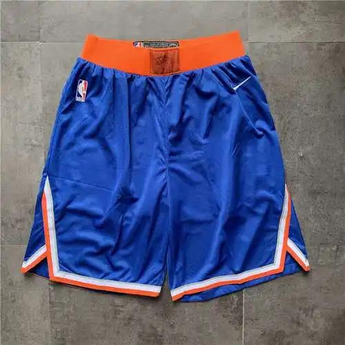 pantalones cortos azules de los knicks