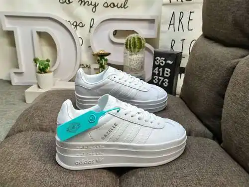 373DAdidas Originals Gazelle Bold W trébol de tres capas suela gruesa zapatillas deportivas retro ve