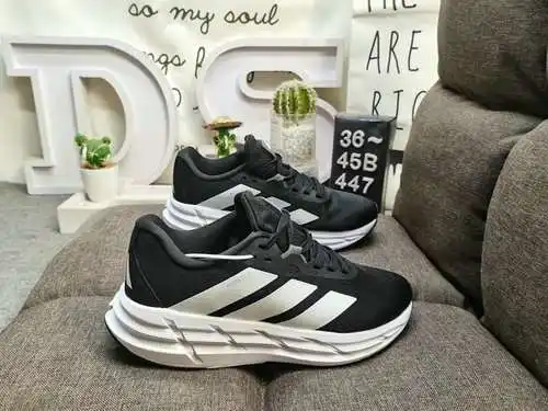 447D Adidas ADISTAR 1 W Zapatos para papá de suela gruesa Zapatos para correr ligeros de malla tejid