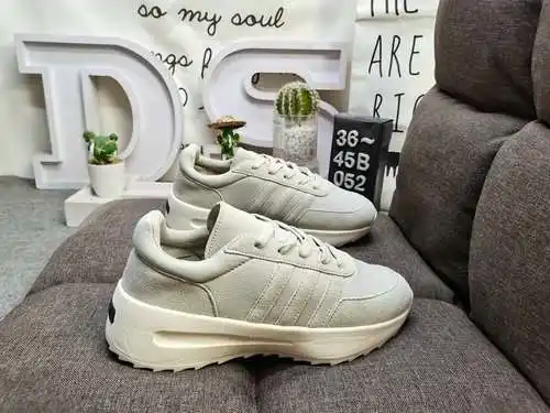 052DFear of God x adidas originals zapatos de estilo de vida de corte bajo, antideslizantes, resiste
