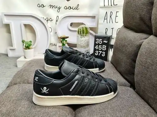 Estándar genuino 373D con tamaño medio NEIGHBORHOOD × CLOT x adidas originals Zapatillas bajas Super