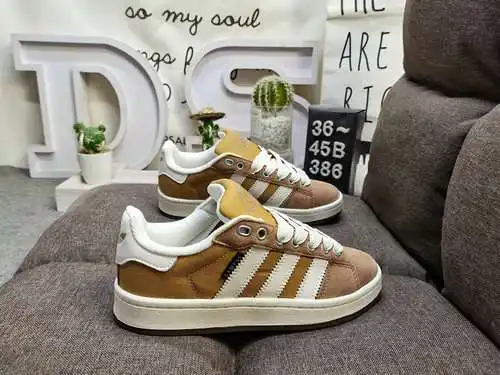 386DAdidas. Zapatos para hombre y mujer, zapatos de pan Clover CAMPUS 00s, zapatillas retro informal