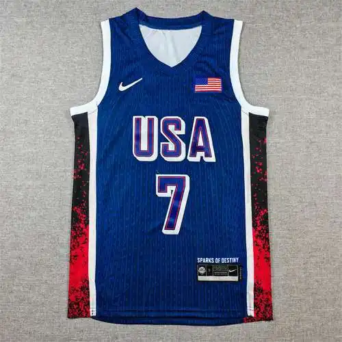 Dream Team de los Juegos Olímpicos de París 2024 16 No. 7 Durant Blue