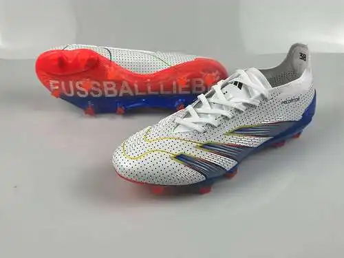Llegada) Zapatillas de fútbol Adidas Falcon Essence totalmente tejidas de caña alta FG con cordones 