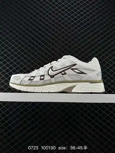 NK P-6 Dream Space Blanco Marrón Zapatos deportivos casuales y cómodos de estilo papá retro de caña 