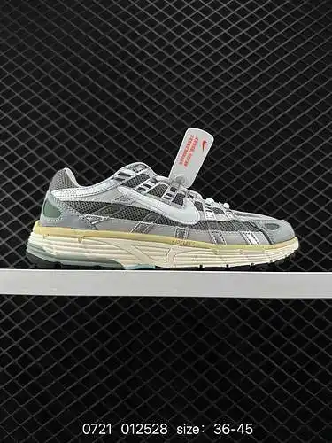 4 La serie Nike P-6 de zapatos deportivos casuales y cómodos para correr, estilo papá, retro, de cañ