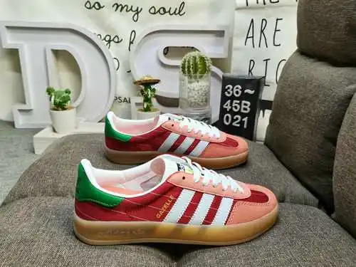 021D Zapatillas de deporte Adlidas originales Gazelle Indoor, auténticas, de tamaño medio, informale