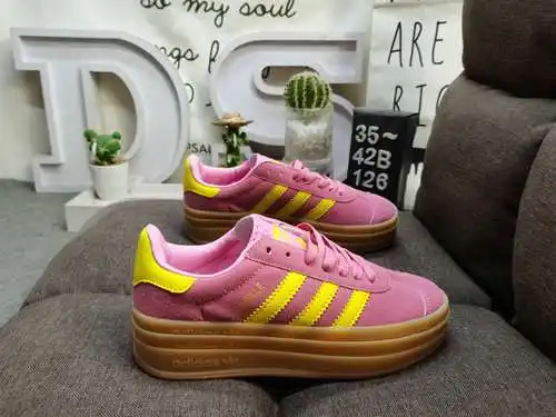 126DAdidas Originals Gazelle Bold W trébol suela gruesa de tres capas zapatillas deportivas informal
