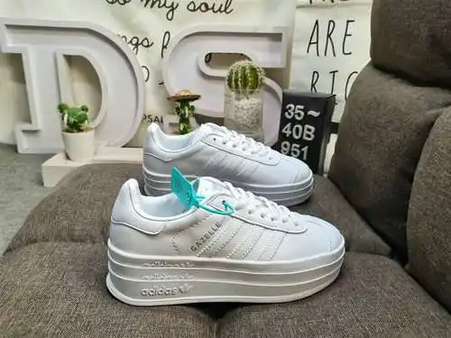 951DAdidas Originals Gazelle Bold W trébol de tres capas suela gruesa zapatillas deportivas retro ve