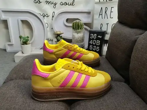 535DAdidas Originals Gazelle Bold W trébol de tres capas suela gruesa zapatillas deportivas retro ve