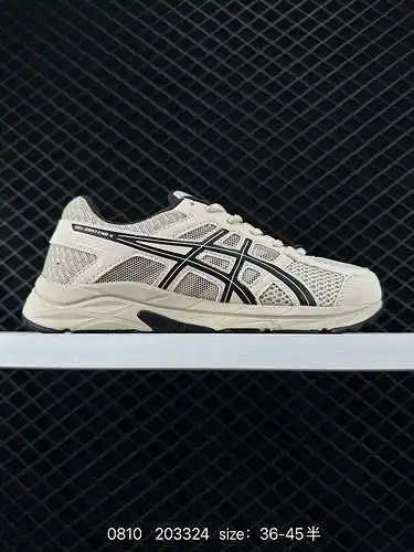 2 ASICS / ASICS malla transpirable superior con algunos materiales de cuero sintético, nuevo efecto 