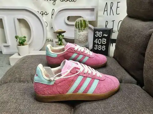 386d Adidas Originals Gazelle interior trébol retro casual antideslizante y resistente al desgaste z
