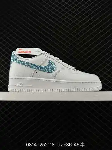 9 Nike Air Force Low Air Force One zapatillas de ocio multifuncionales de banda baja. Combinando un 