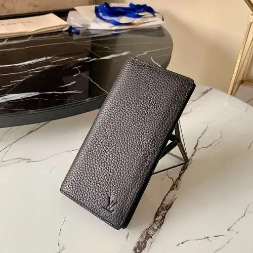 Billetera de clip largo LV bolsos masculinos LV bolsos con piel de vaca original importada bolsa de 