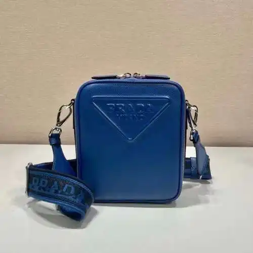 Bolso de hombro prada, bolso de hombre prada, bolso de hombro prada, réplica de alta gama de cuero d
