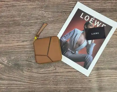 Billetera con cremallera loewe, bolso de la Sra. Luo yiwei, bolso de Luo yiwei, bolsa de regalo de e