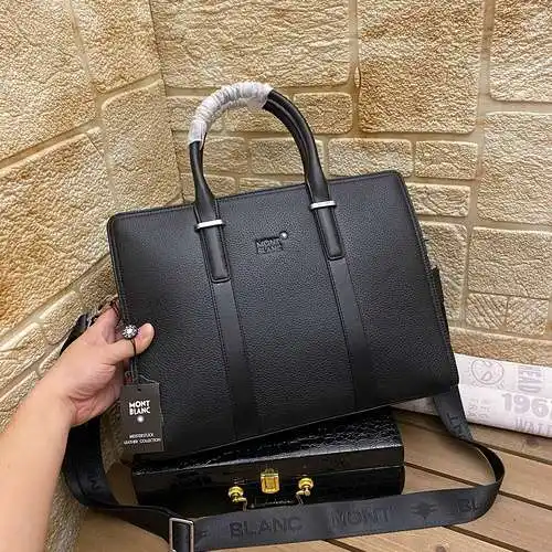 El maletín mountblanc, el bolso de hombre mountblanc, utiliza bolsas de regalo de entrega de alta ca