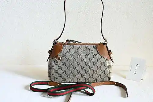 Bolso axilar gucci, bolso de mujer gucci, bolso de hombro gucci, réplica de alta gama de lona origin