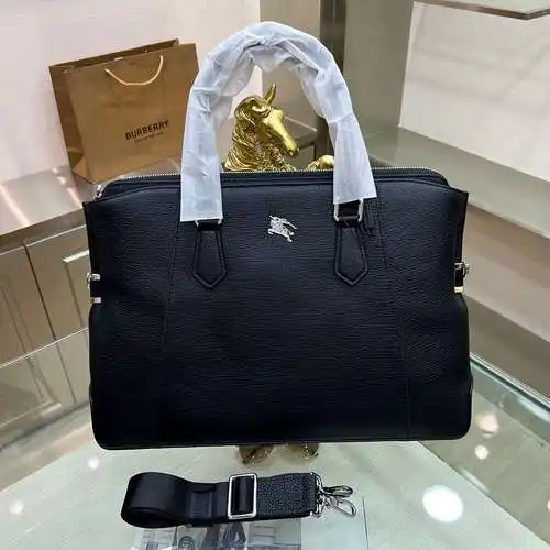 Maletín burberry, bolso Burberry para hombres, bolso burberry, réplica original de alta gama de cuer