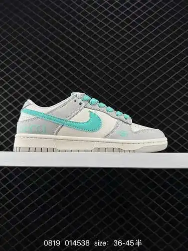 9 nike dunk Low retro Athletic shoes colaboran con gucci. Como zapato de baloncesto clásico del sigl