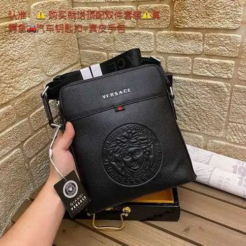 Bolsos de hombro Versace bolsos Versace bolsos para hombres Versace bolsos con bolsos de regalo de e